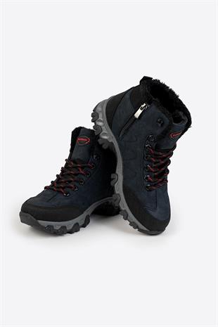 Letoon NKT07-1 Kadın Outdoor Lacivert Kışlık Bot 