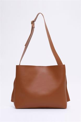 Suni Deri Kahverengi El, Kol Ve Omuz Çantası
