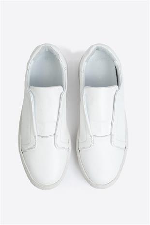 Erkek Deri Ayakkabı BEYAZ