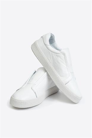 Erkek Deri Ayakkabı BEYAZ