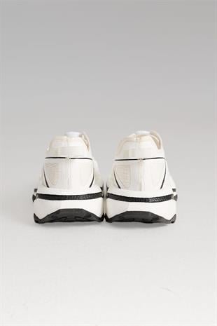 Hafif, Ortopedik Tabanlı, TPU Saya, Nefes Alabilir Siyah Beyaz  Günlük Ayakkabı