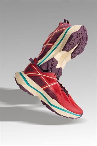 Hafif, Ortopedik Tabanlı, TPU Saya, Nefes Alabilir Kırmızı Günlük Ayakkabı 