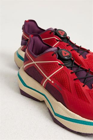 Hafif, Ortopedik Tabanlı, TPU Saya, Nefes Alabilir Kırmızı Günlük Ayakkabı 