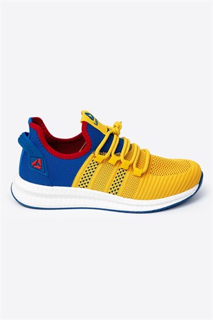 Letoon 2103 Unisex Mavi Sarı Spor Ayakkabı