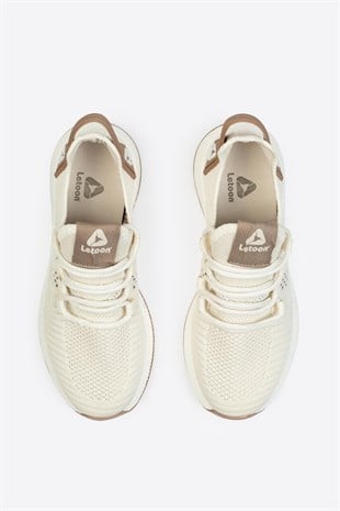 Letoon 2103 Unisex Krem Spor Ayakkabı