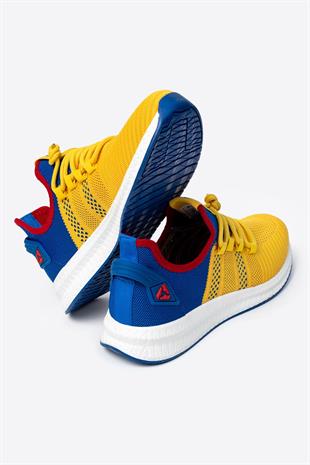 Letoon 2103 Unisex Mavi Sarı Spor Ayakkabı