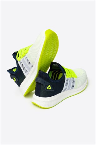Letoon 2103 Unisex Beyaz Lacivert Spor Ayakkabı