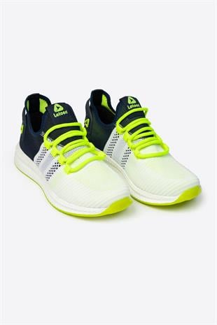 Letoon 2103 Unisex Beyaz Lacivert Spor Ayakkabı