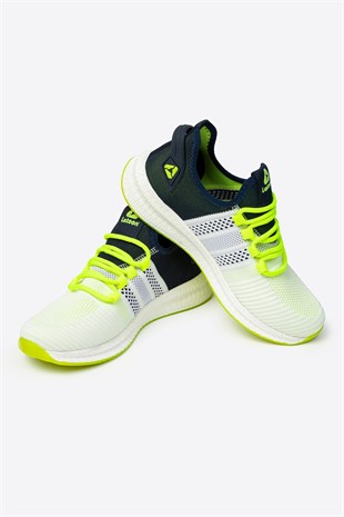 Letoon 2103 Unisex Beyaz Lacivert Spor Ayakkabı
