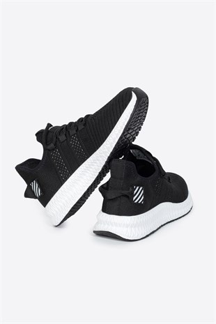 Letoon 2103 Unisex Siyah Beyaz Spor Ayakkabı