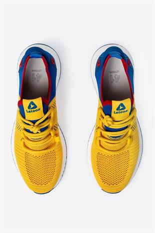 Letoon 2103 Unisex Mavi Sarı Spor Ayakkabı