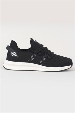 Letoon 2103 Unisex Siyah Beyaz Spor AyakkabıLetoon 2103 Unisex Siyah Beyaz Spor Ayakkabı