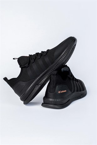 Letoon 2104 Unisex Siyah Spor Ayakkabı