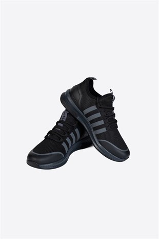 Letoon 2104 Unisex Siyah Füme Spor Ayakkabı