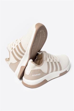 Letoon 2104 Unısex Bej Spor Ayakkabı 