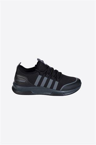 Letoon 2104 Unisex Siyah Füme Spor Ayakkabı