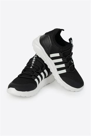Letoon 2104Junior Unısex Siyah Beyaz Çocuk Sneaker 