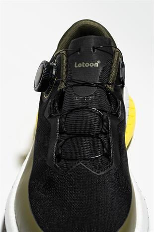 Letoon AirFlex Move-12 Siyah Sarı Erkek Spor Ayakkabı 