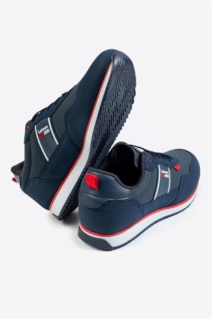 Letoon Cello-1 Baskılı Lacivert Erkek Rahat Spor Ayakkabı 