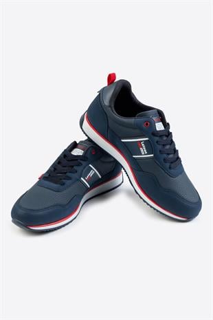 Letoon Cello-1 Baskılı Lacivert Erkek Rahat Spor Ayakkabı 