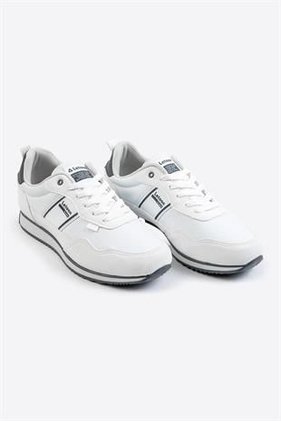 Letoon Cello-1 Baskılı Beyaz Erkek Rahat Spor Ayakkabı 