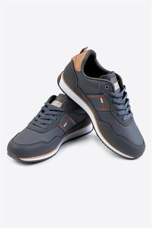 Letoon Cello-1 Baskılı Füme Erkek Rahat Spor Ayakkabı 