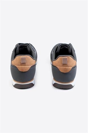 Letoon Cello-1 Baskılı Füme Erkek Rahat Spor Ayakkabı 