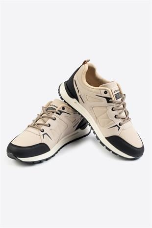 Letoon Cyrax Erkek Baskılı Bej Spor Ayakkabı