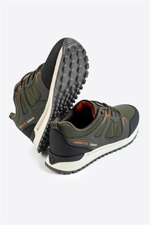 Letoon Cyrax Erkek Baskılı Haki Spor Ayakkabı