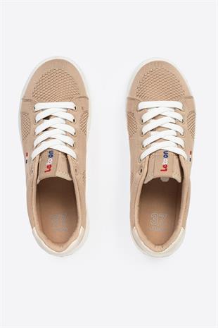 Letoon Eflatun  Kadın Bej Renk Günlük Spor Ayakkabı