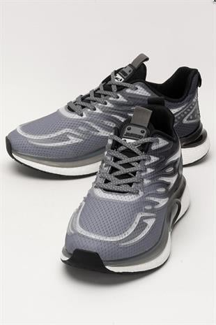 Letoon JGL-RAIDEN Siyah Beyaz Erkek Günlük ve Spor Yüksek Taban Ayakkabı