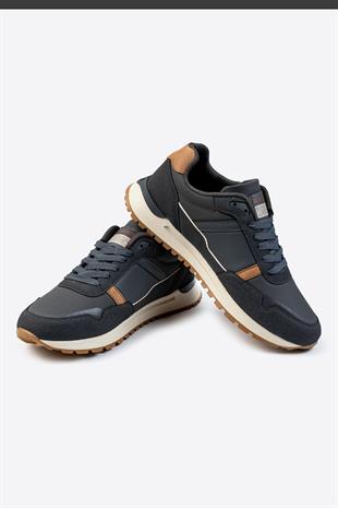 Letoon Logo Baskılı Erkek Premium Füme Sneaker 