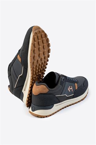 Letoon Logo Baskılı Erkek Premium Füme Sneaker 