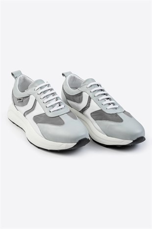 Letoon LTN-S01 Deri Gri Erkek Sneaker 