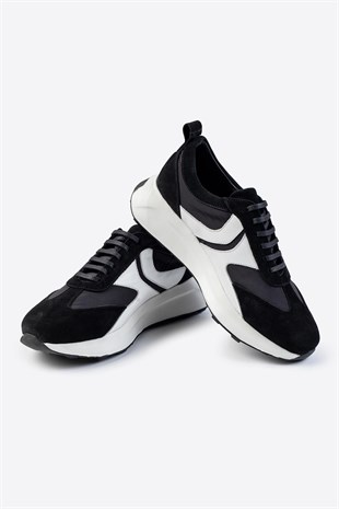 Letoon LTN-S01 Deri Siyah Erkek Sneaker
