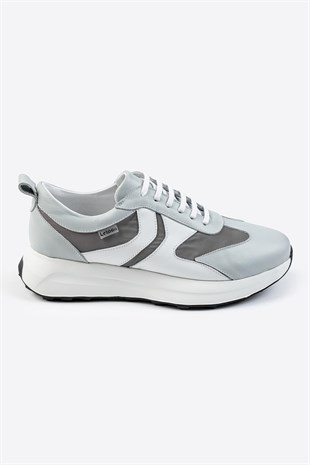 Letoon LTN-S01 Deri Gri Erkek Sneaker 