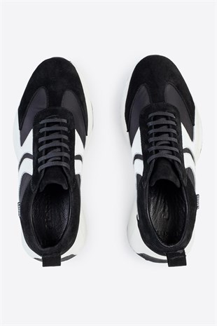 Letoon LTN-S01 Deri Siyah Erkek Sneaker