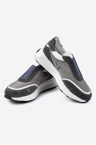 Letoon LTN-S03 Deri Gri Erkek Sneaker