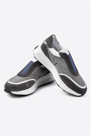 Letoon LTN-S03 Deri Gri Erkek Sneaker
