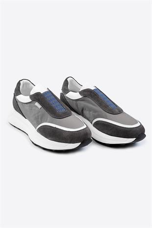 Letoon LTN-S03 Deri Gri Erkek Sneaker