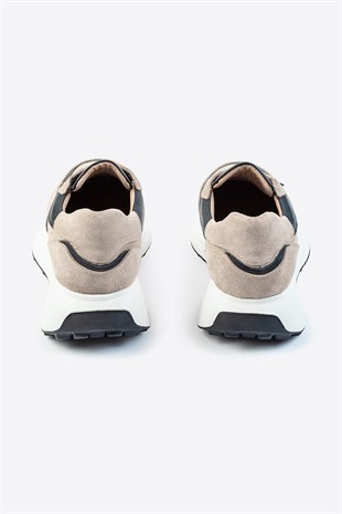Letoon LTN-S03 Deri Bej Erkek Sneaker 
