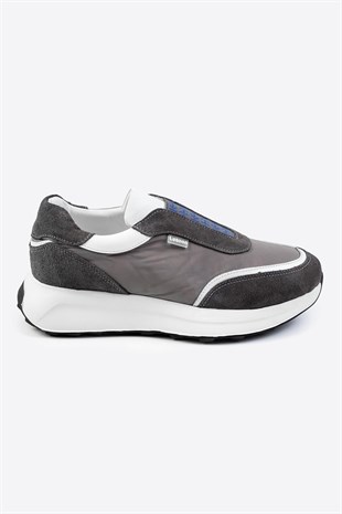 Letoon LTN-S03 Deri Gri Erkek Sneaker