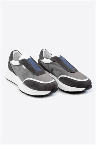 Letoon LTN-S03 Deri Gri Erkek Sneaker