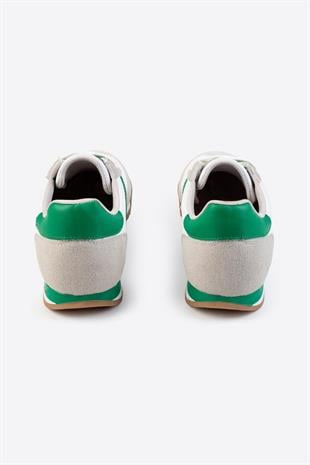 Letoon LTN06New Gunluk Beyaz Yeşil Spor Ayakkabı