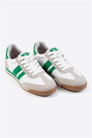 Letoon LTN06New Gunluk Beyaz Yeşil Spor Ayakkabı