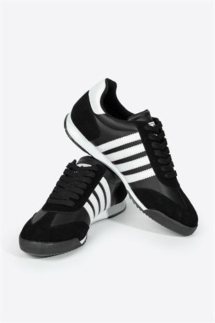 Letoon LTN06NEW Siyah Beyaz Gunluk Spor Ayakkabı