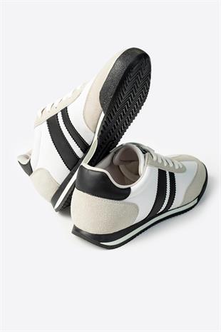 Letoon LTN06NEW Siyah Beyaz Gunluk Spor Ayakkabı