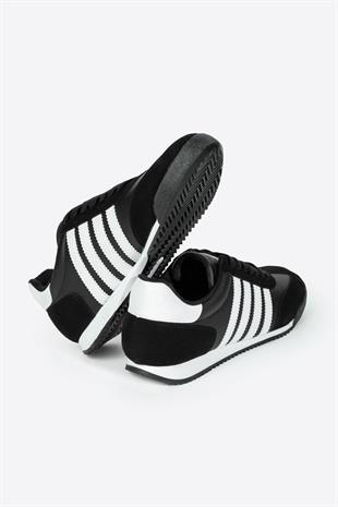 Letoon LTN06NEW Siyah Beyaz Gunluk Spor Ayakkabı