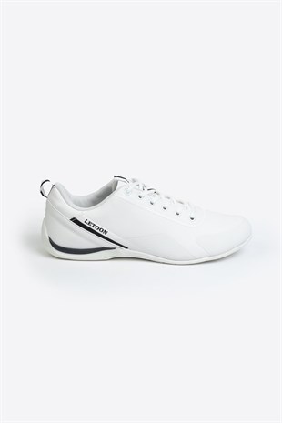 Letoon LTN4006 SoftFlex Hafif Taban Erkek Beyaz Sneaker 
