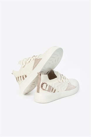Letoon Mix Erkek Bej Spor Ayakkabı Sneaker
